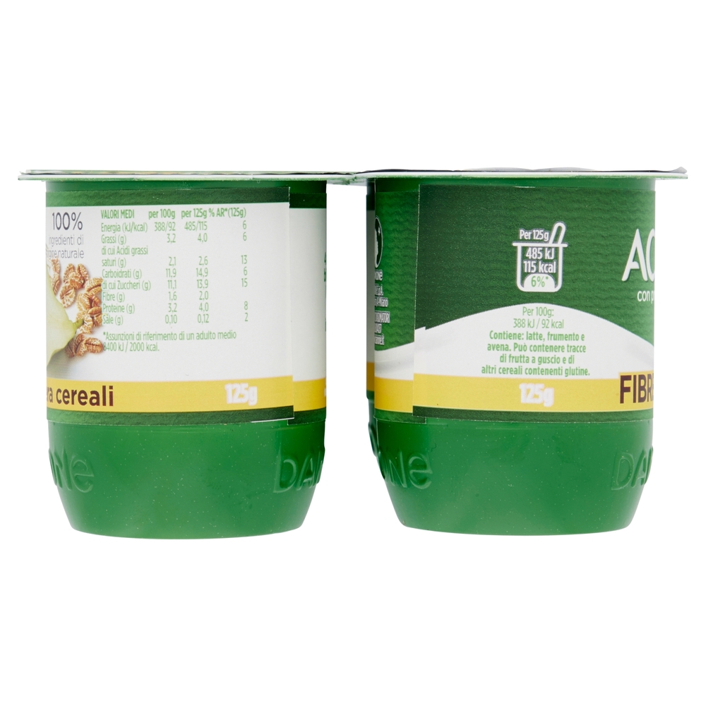 Yogurt con Bifidus, Pera e Cereali, 4x125 g